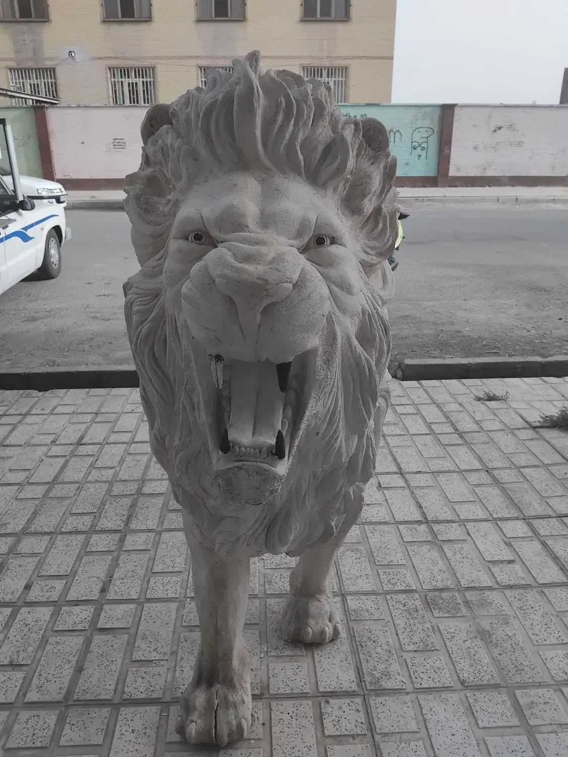 مجسمه فایبر شیر|مصالح و تجهیزات ساختمان|اسلام‌شهر, شهرک قائمیه|دیوار