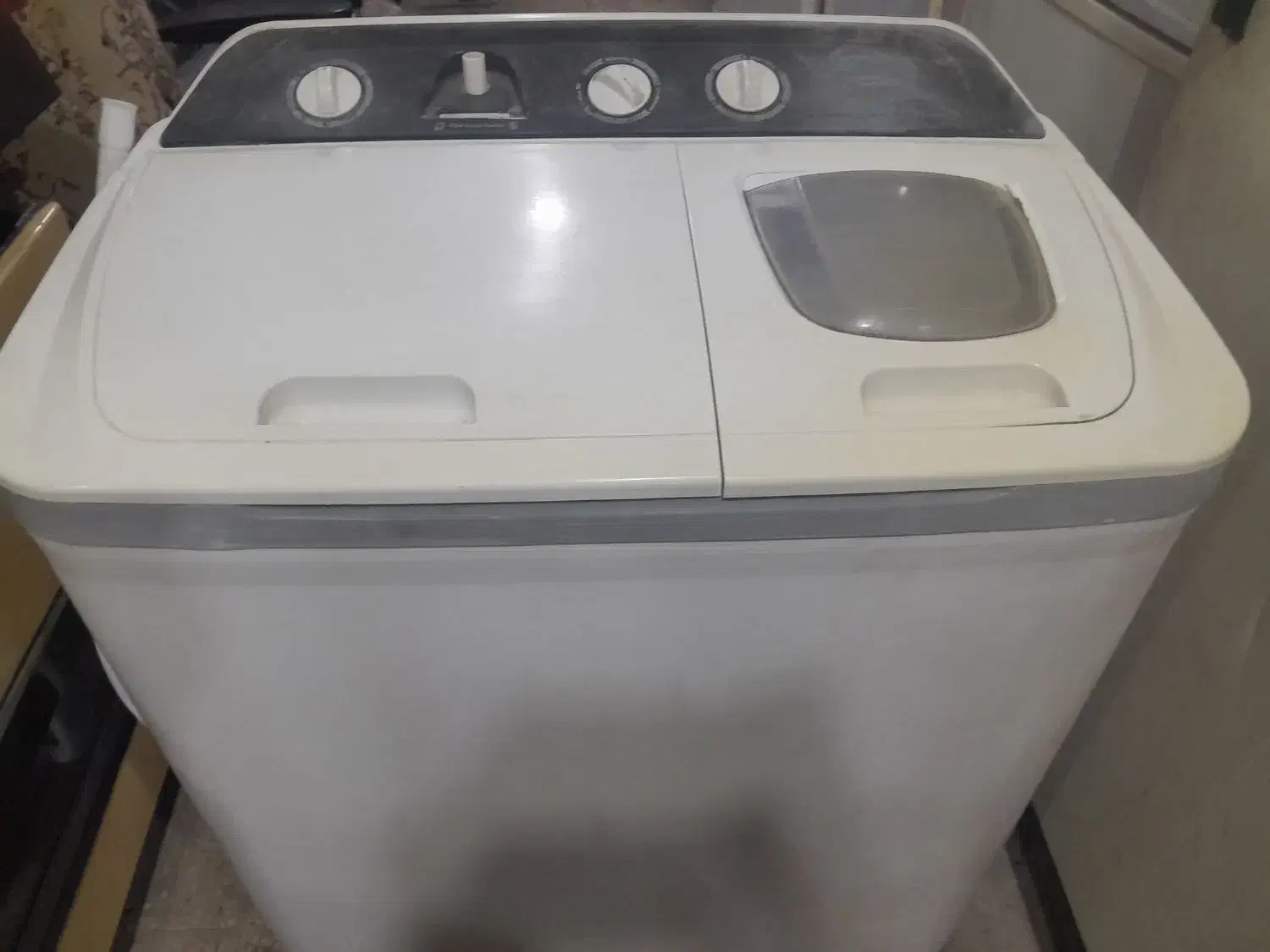 لباسشویی دو قلو ۱۰کیلو گرمی پاکشومادر حد نو|ماشین لباسشویی و خشککن لباس|قم, شهرک امام حسن|دیوار