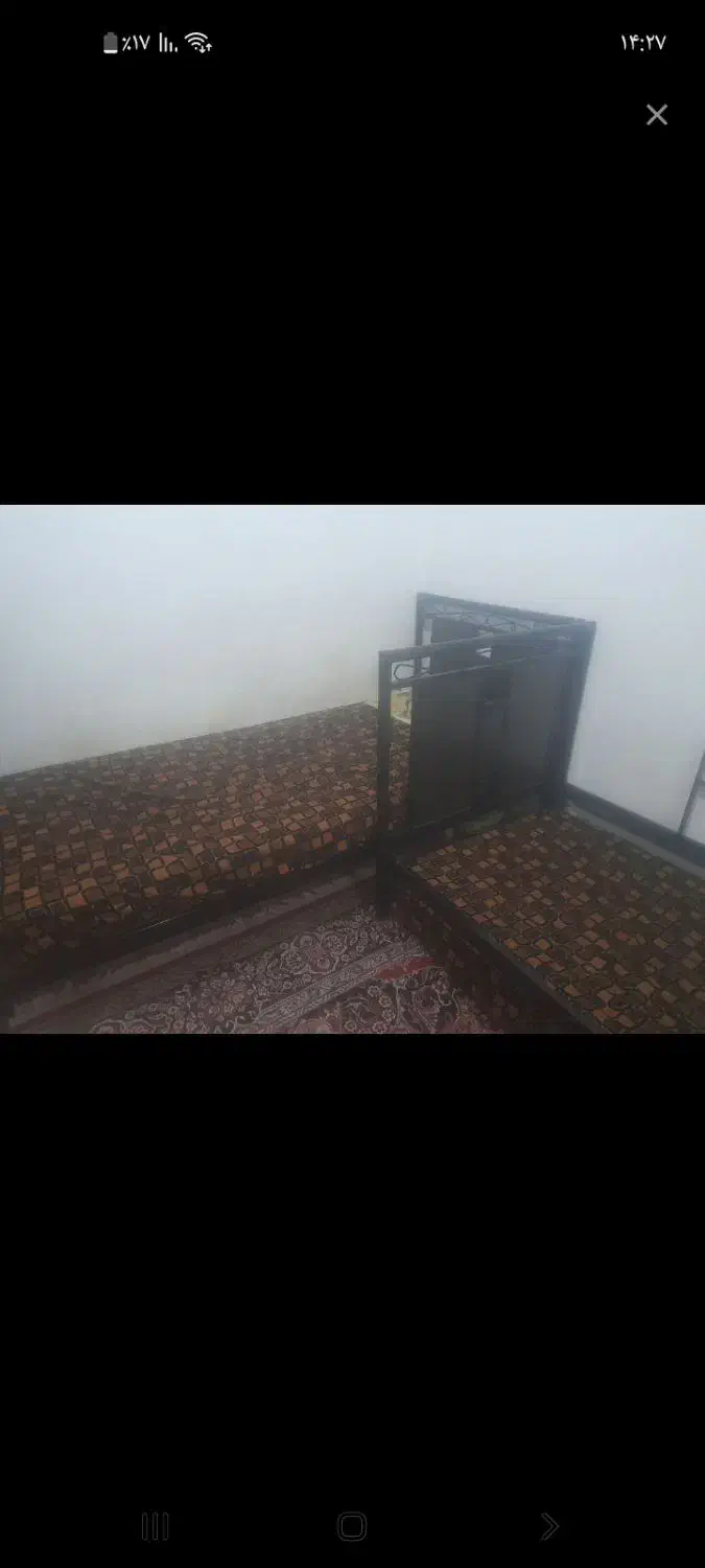 تخت خواب۲طبقه فلزی|تخت و سرویس خواب|شهرکرد, |دیوار