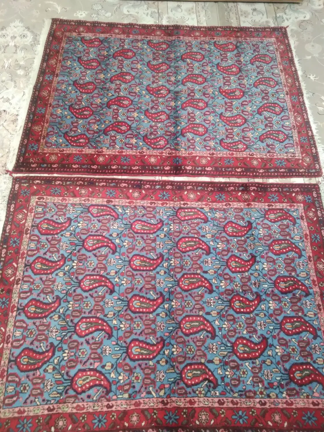 دو عدد قدیمی و زیبا ذرع و نیم|فرش|کرج, ساسانی (قلمستان)|دیوار