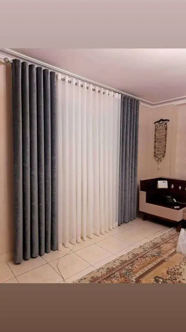 تولیدی پرده زیدوندی مدل لیانا|پرده، رانر، رومیزی|اهواز, کمپلو جنوبی|دیوار