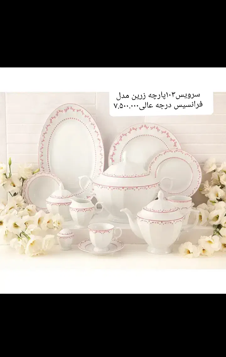 سرویس چینی پذیرایی|ظروف سرو و پذیرایی|تهران, خانی آباد نو شمالی|دیوار