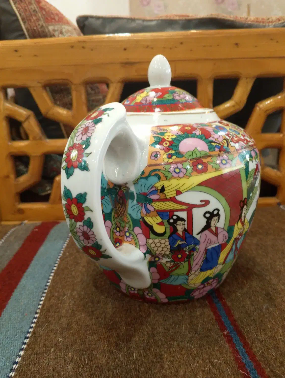 قوری گل مرغی سایز بزرگ|قوری، کتری، قهوه‌ساز دستی|گرگان, |دیوار