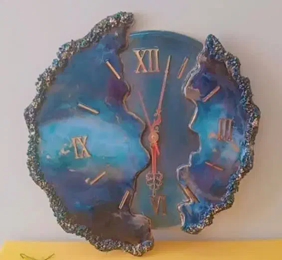 انواع ساعت رزینی|ساعت دیواری و تزئینی|آران و بیدگل, |دیوار