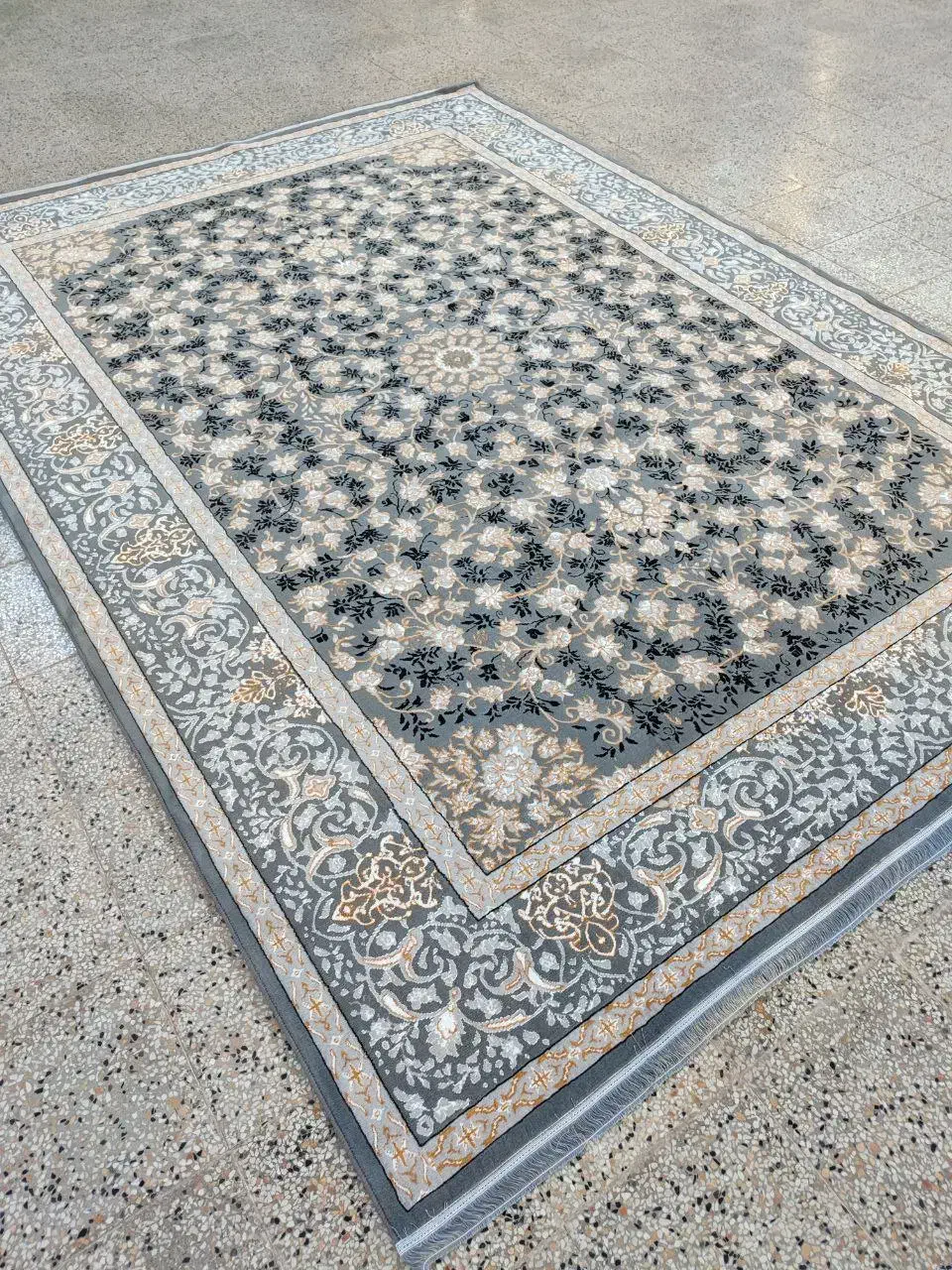 فرش نقشه تلما دودی ۱۲ - ۹ - ۶ متری نو|فرش|فلاورجان, |دیوار