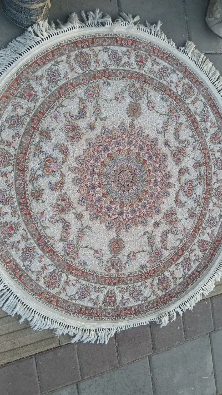 یک جفت فرش گرد قطر ۱/۵|فرش|اقبالیه, |دیوار