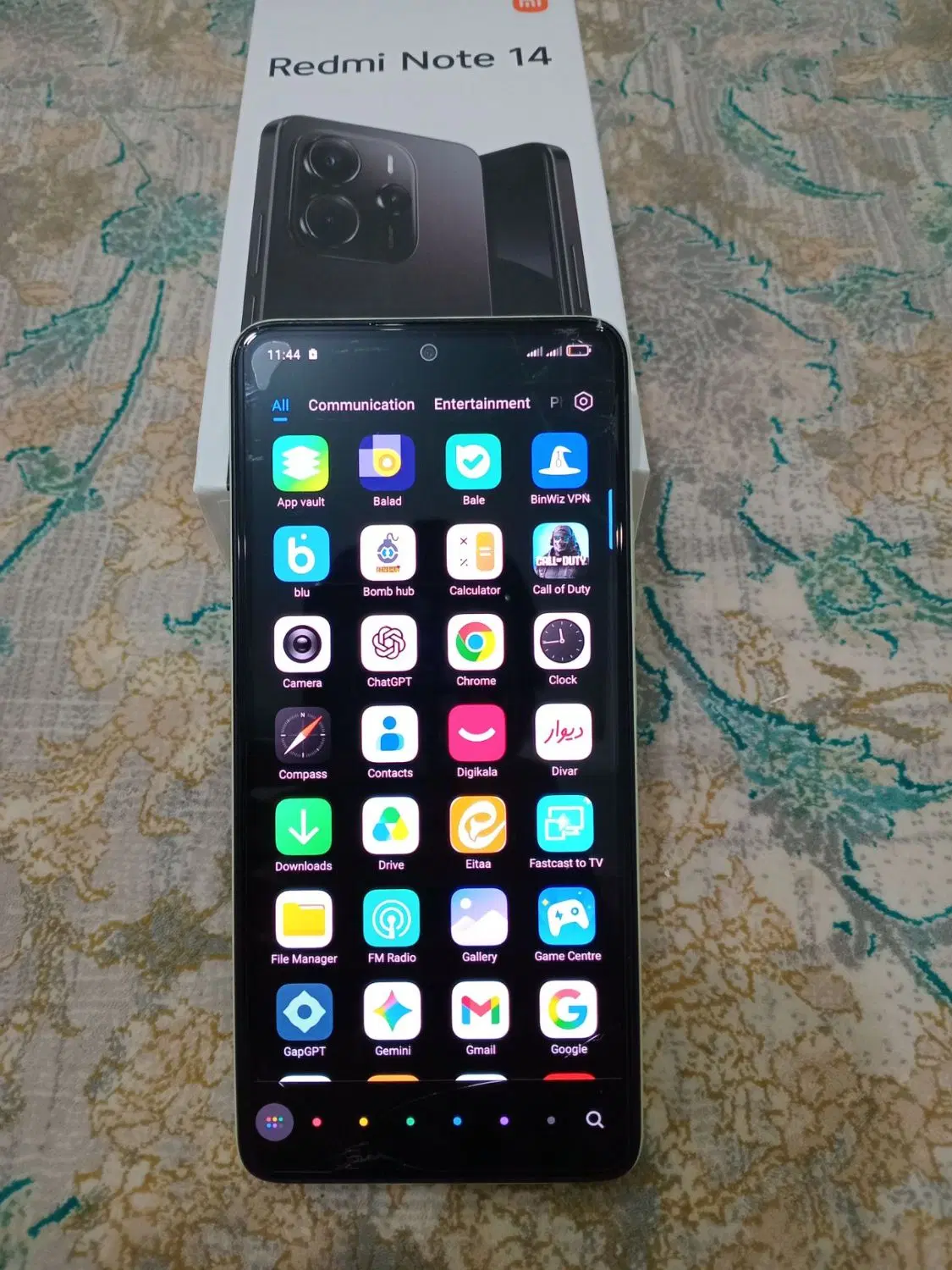 گوشیredmi note14|موبایل|آبیک, |دیوار