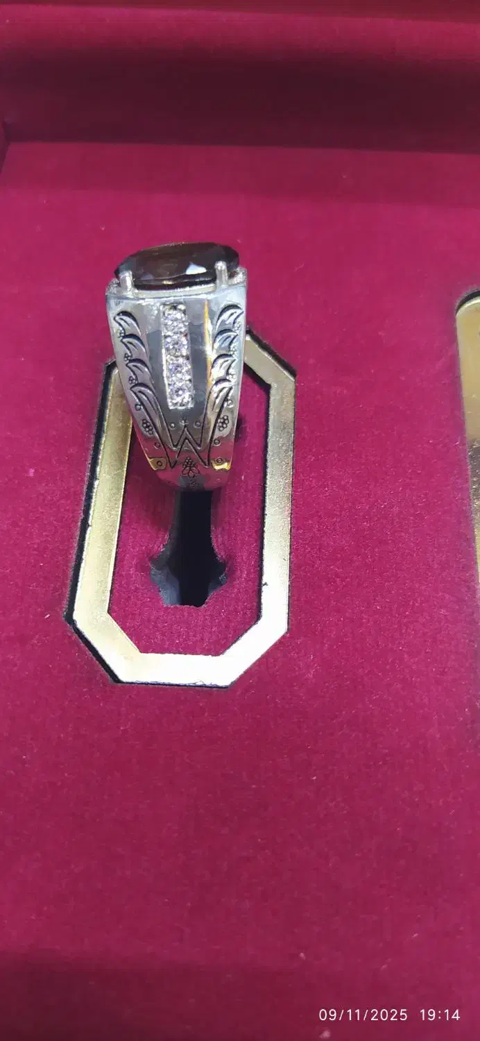 انگشتر کوارتز دودی نقره|بدلیجات|مینودشت, |دیوار