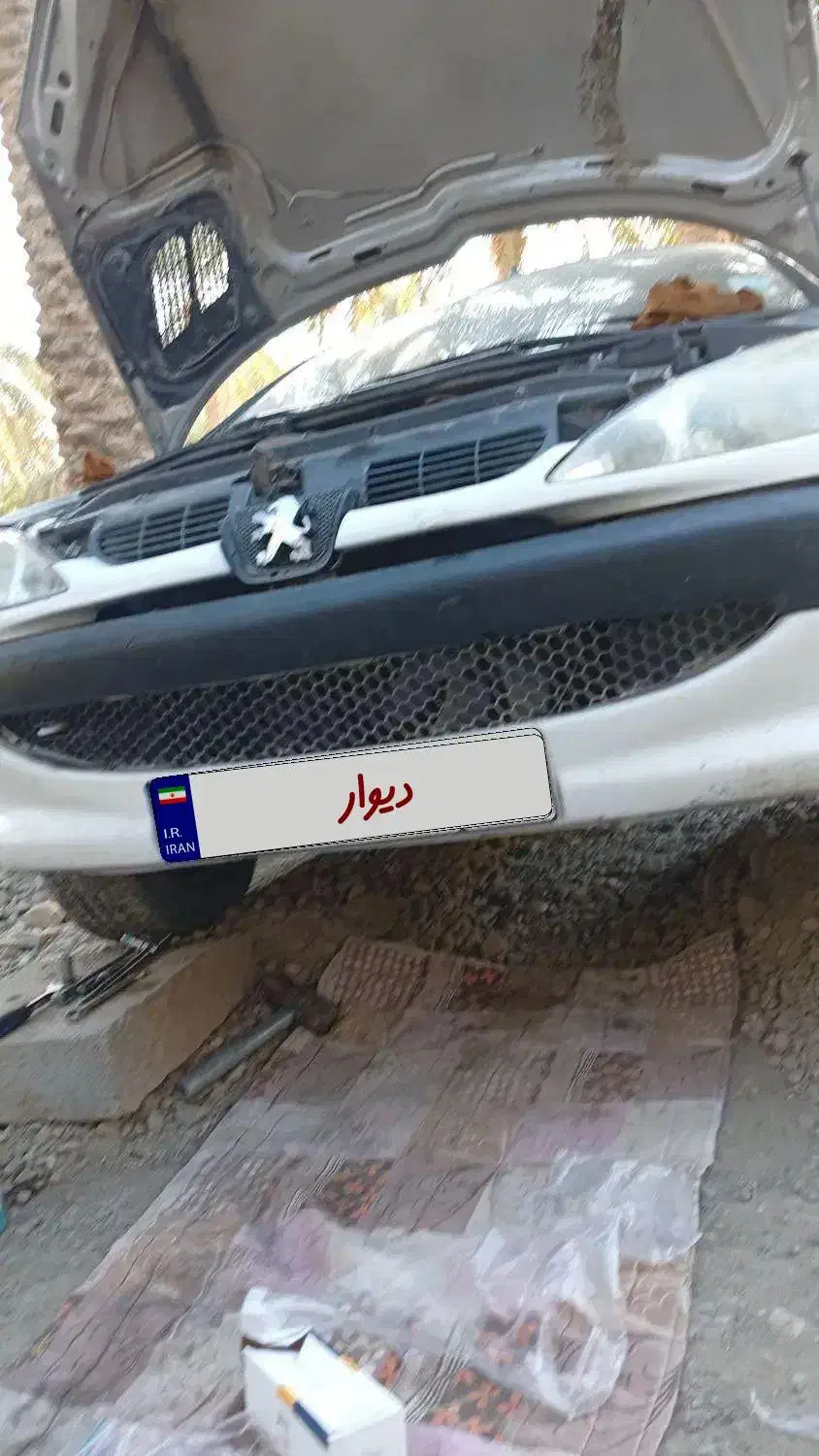 ۲۰۶مدل۸۵سفید عروسک فروش فوری|خودرو سواری و وانت|جیرفت, |دیوار