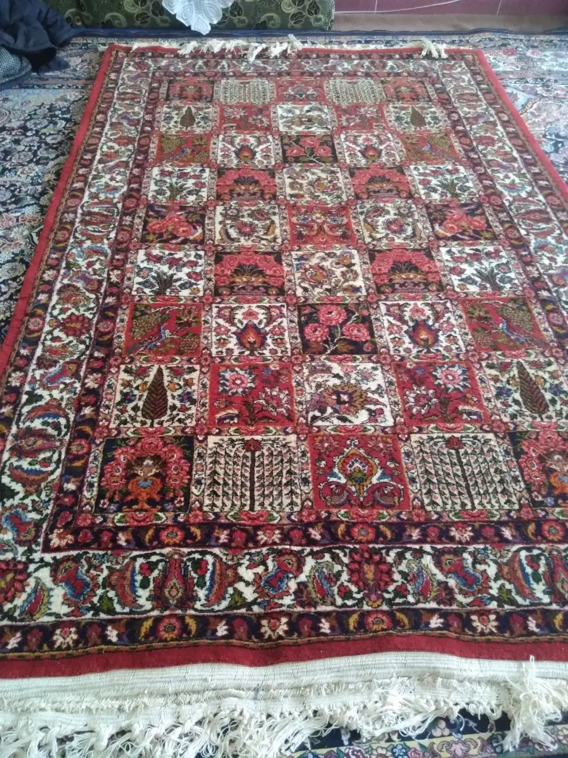 فرش دستباف|فرش|نجفآباد, امیرآباد|دیوار