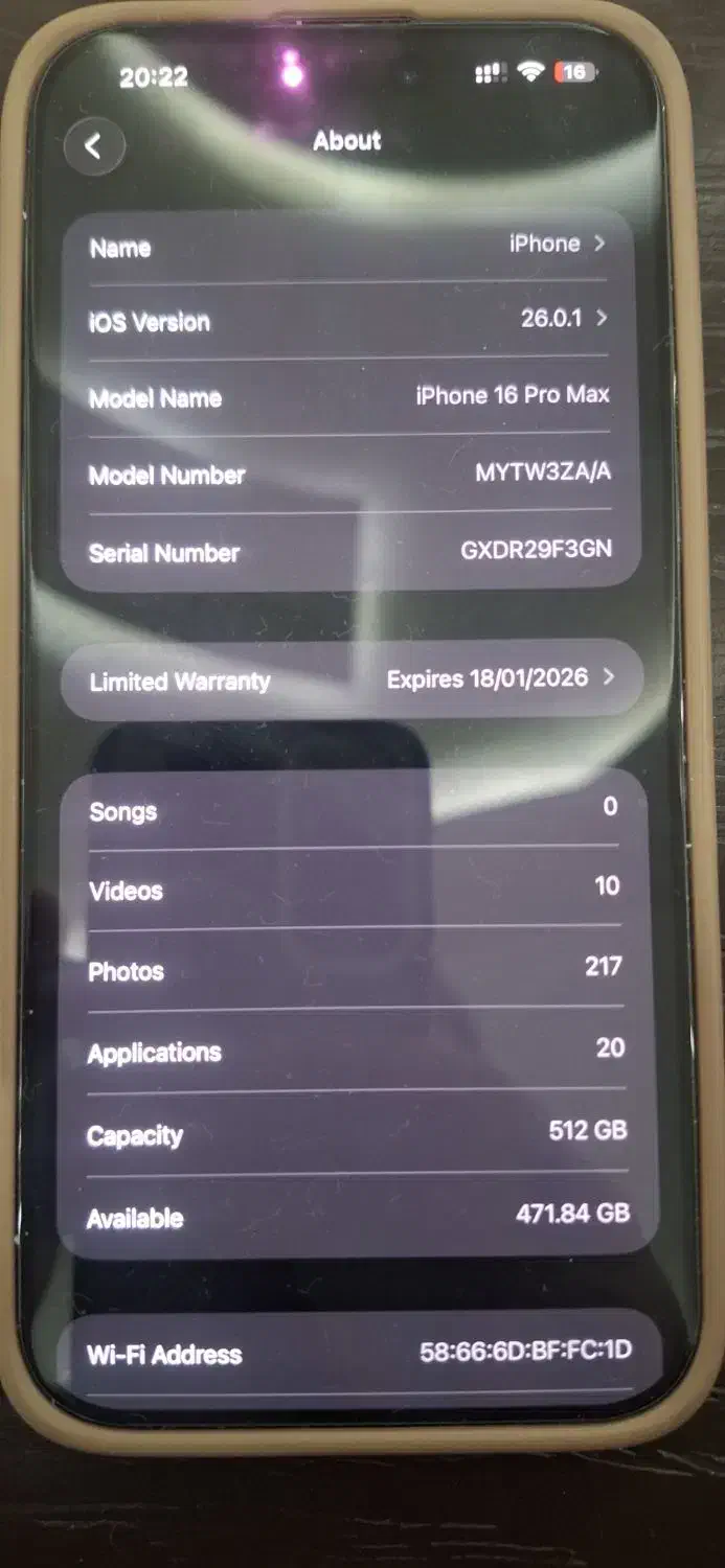 آیفون ۱۶ پرومکس ۵۱۲ ریجستر. شده|موبایل|ارومیه, |دیوار