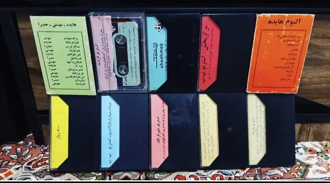 ده عدد نوار کاست قدیمی  دونه ای 80 تومان|کلکسیون اشیاء عتیقه|مهریز, |دیوار