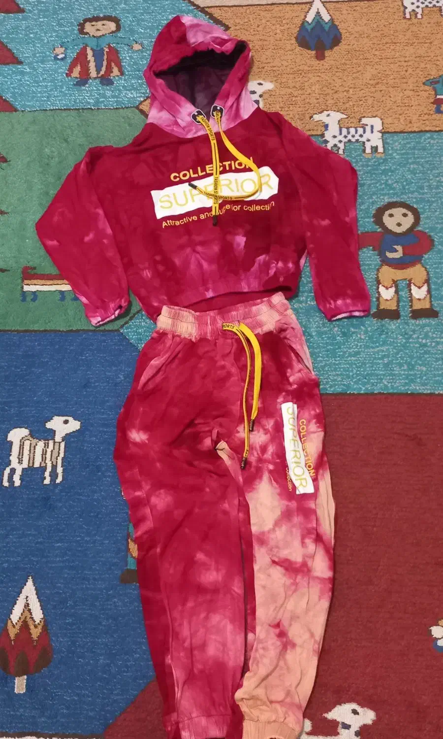 هودی شلوار  آبرنگی سایز ۴۵|کفش و لباس بچه|املش, |دیوار