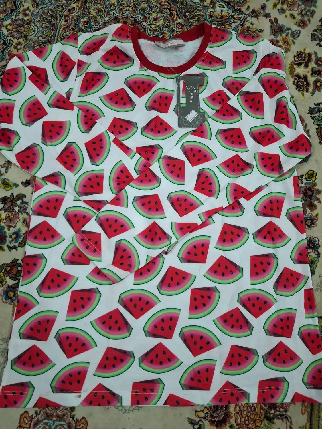 لباس شب یلدا  طرح هندوانه ای|لباس|مشهد, طبرسی شمالی|دیوار