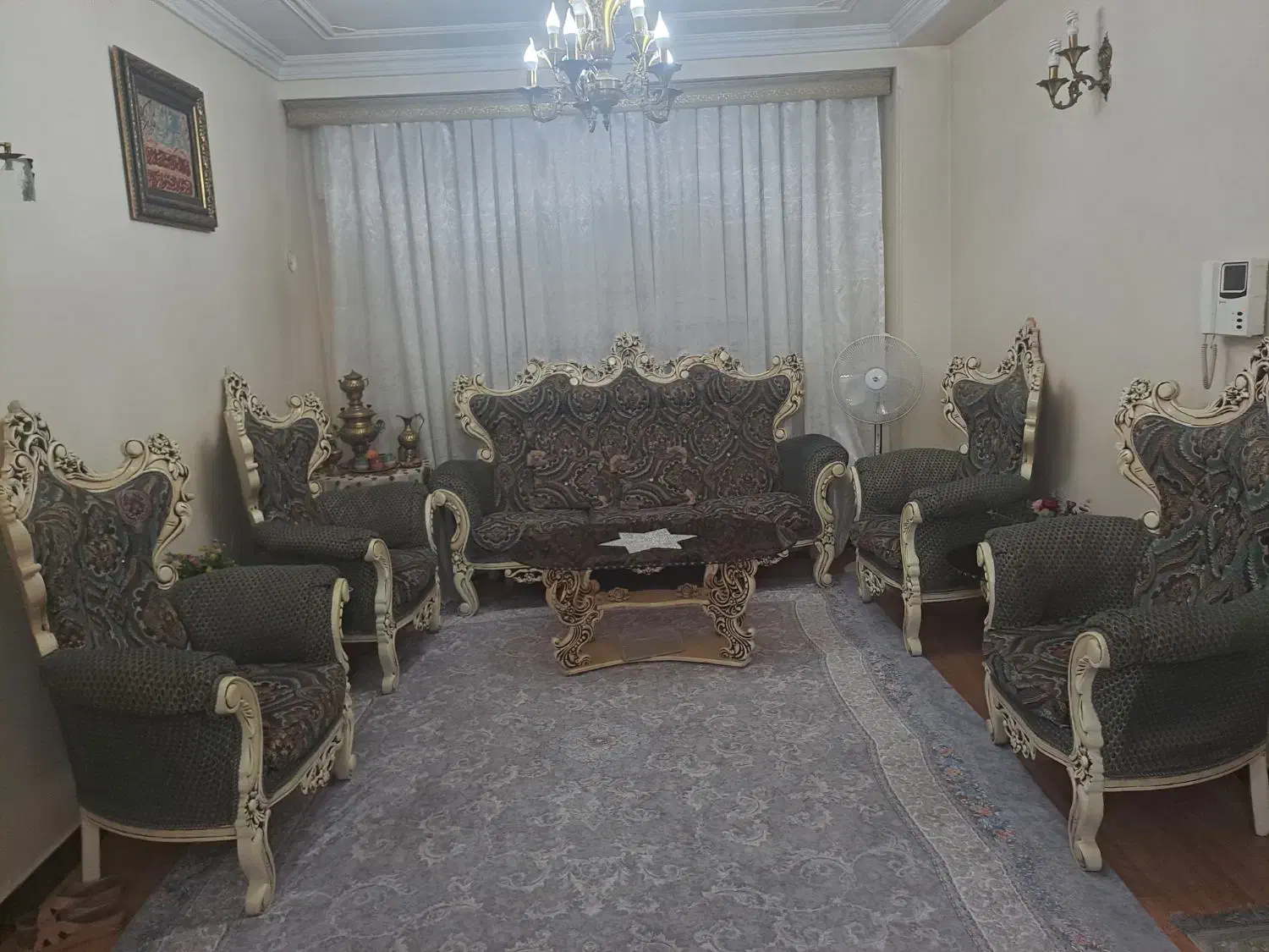 مبل استیل ۹ نفره قیمت توافقی فوری|مبلمان خانگی و میز عسلی|تهران, امام زاده حسن|دیوار
