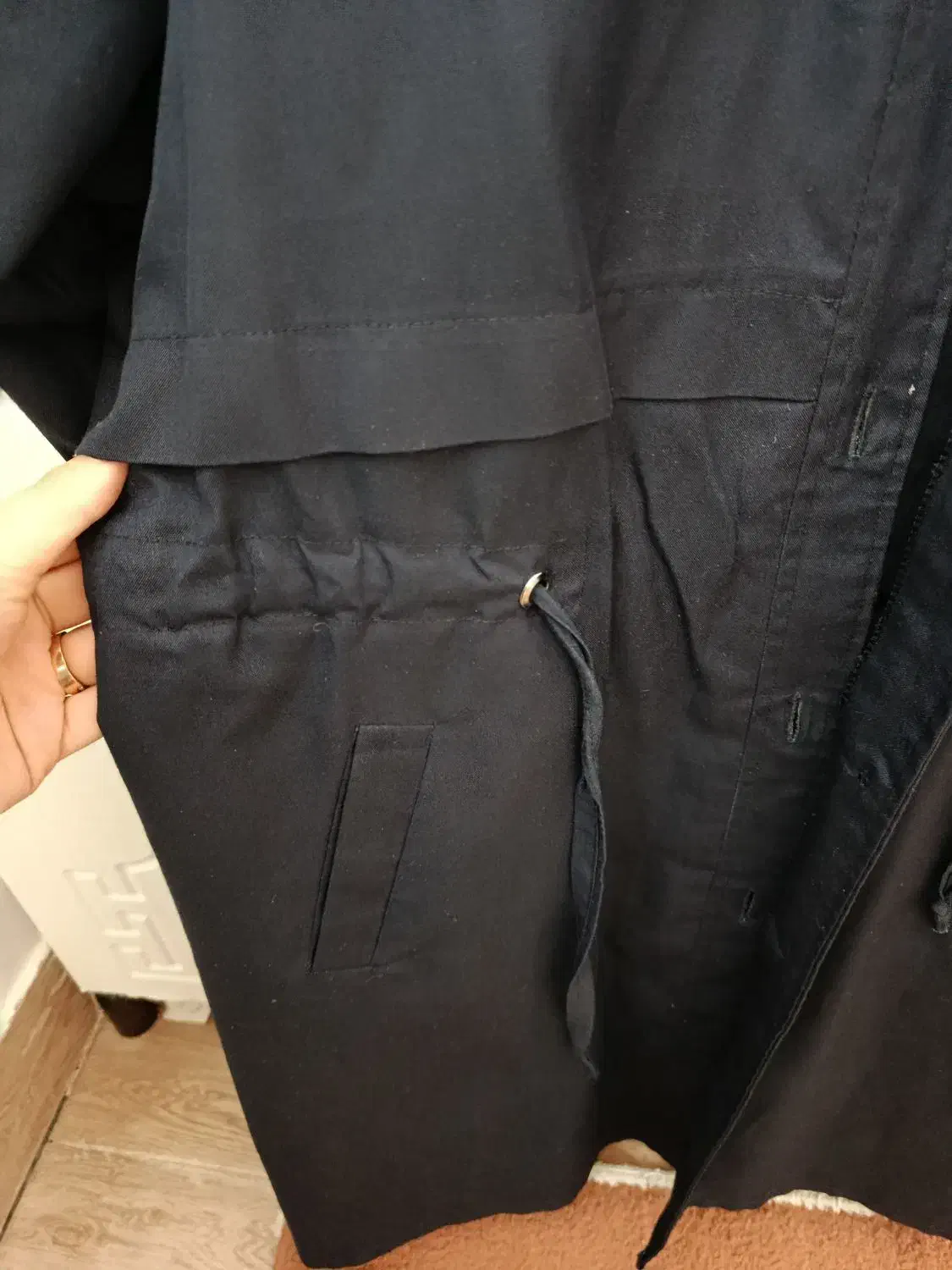 مانتو شلوار مدرسه( یونیفرم) سرمه ای با مقنعه|لباس|هریس, |دیوار