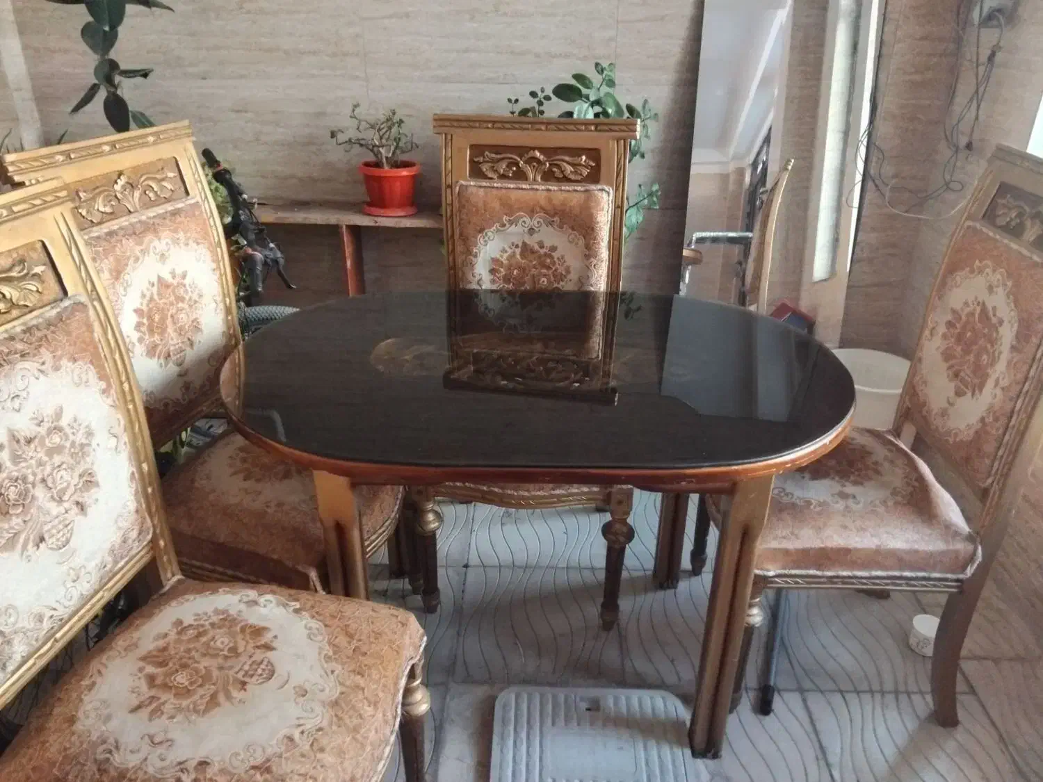 میز ناهار خوری چهار نفره|میز و صندلی غذاخوری|آبیک, |دیوار