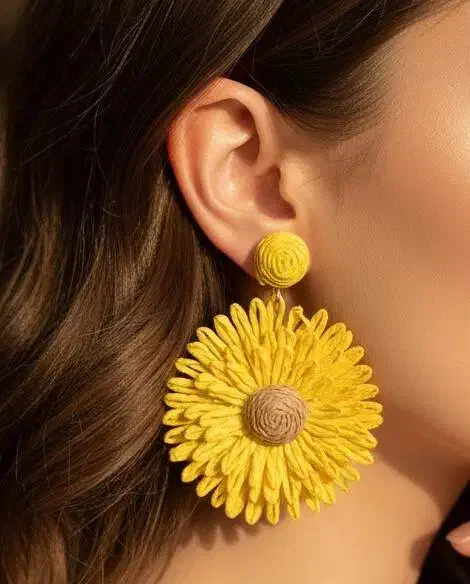 انواع گوشواره حصیری مدل فانتزی طرح طلا|بدلیجات|مشهد, گلشور|دیوار