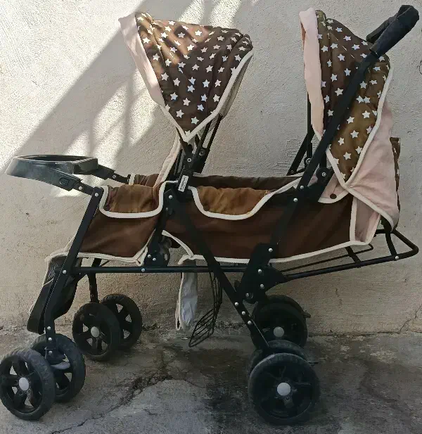 کالسکه دوقلو|کالسکه و لوازم جانبی|الشتر, |دیوار