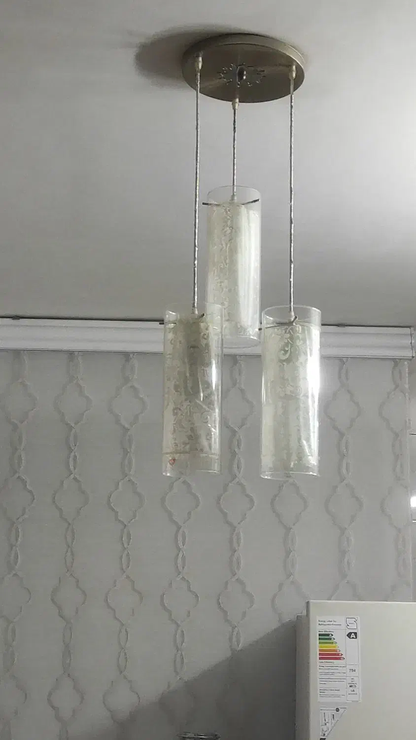 لوستر سه شاخه|لوستر و چراغ آویز|ورامین, ورامین|دیوار