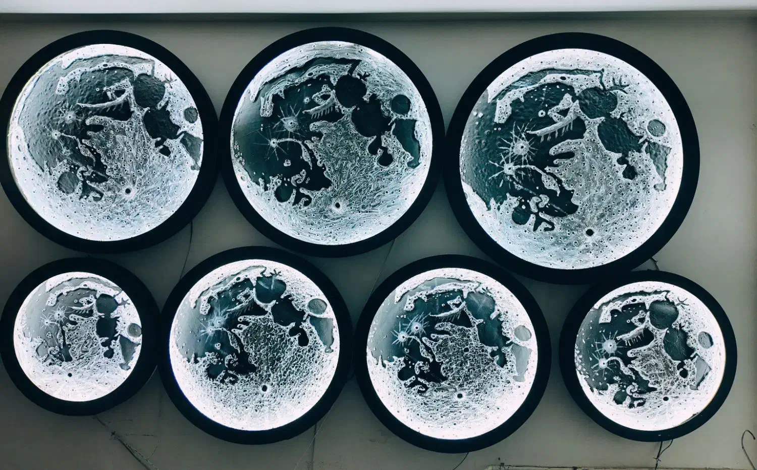 تابلو پتینه ماه و زمین ((تخفیف ویژه))|تابلو، نقاشی، عکس|شیراز, کاراندیش|دیوار