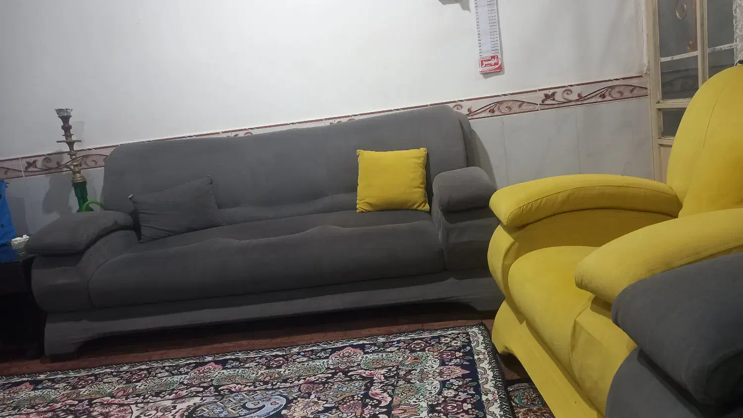 مبل راحتی ۷ نفره|مبلمان خانگی و میز عسلی|تاکستان, |دیوار