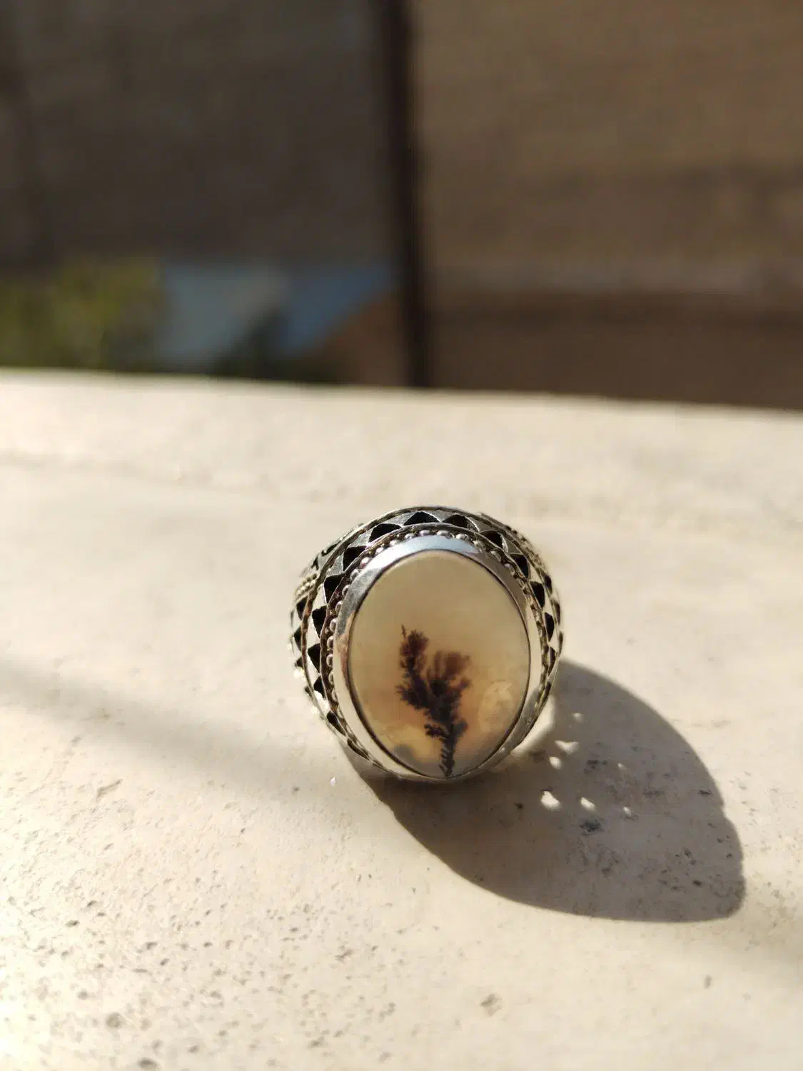 انگشتر نقره دست ساز شجر تک درخت|جواهرات|تهران, بهارستان|دیوار