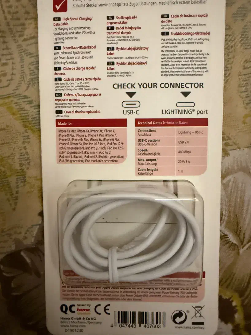 کابل اصلی آیفن به شرط|لوازم جانبی موبایل و تبلت|قم, پردیسان|دیوار