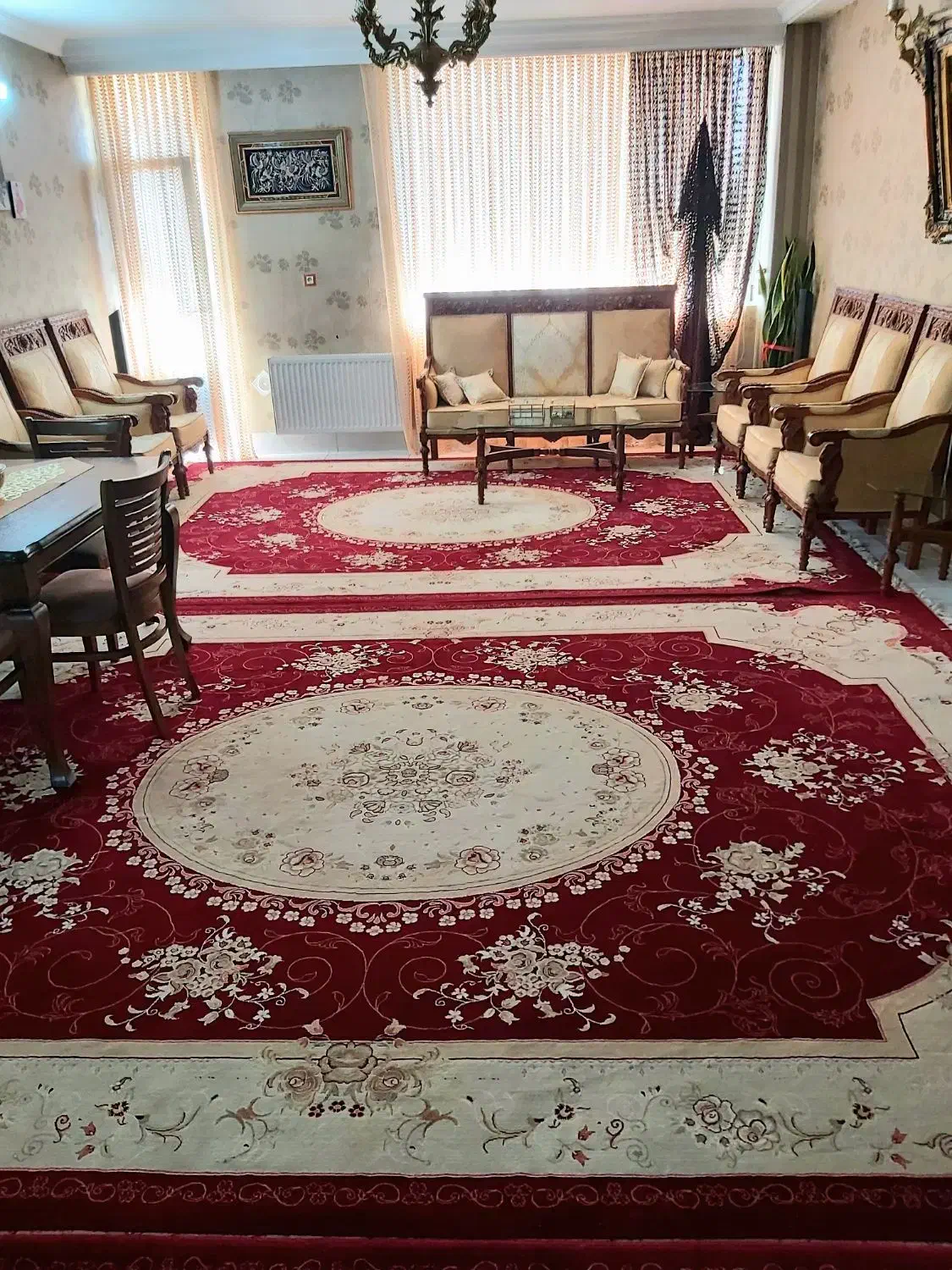 یک تخته فرش ۹ متری|فرش|ملایر, |دیوار