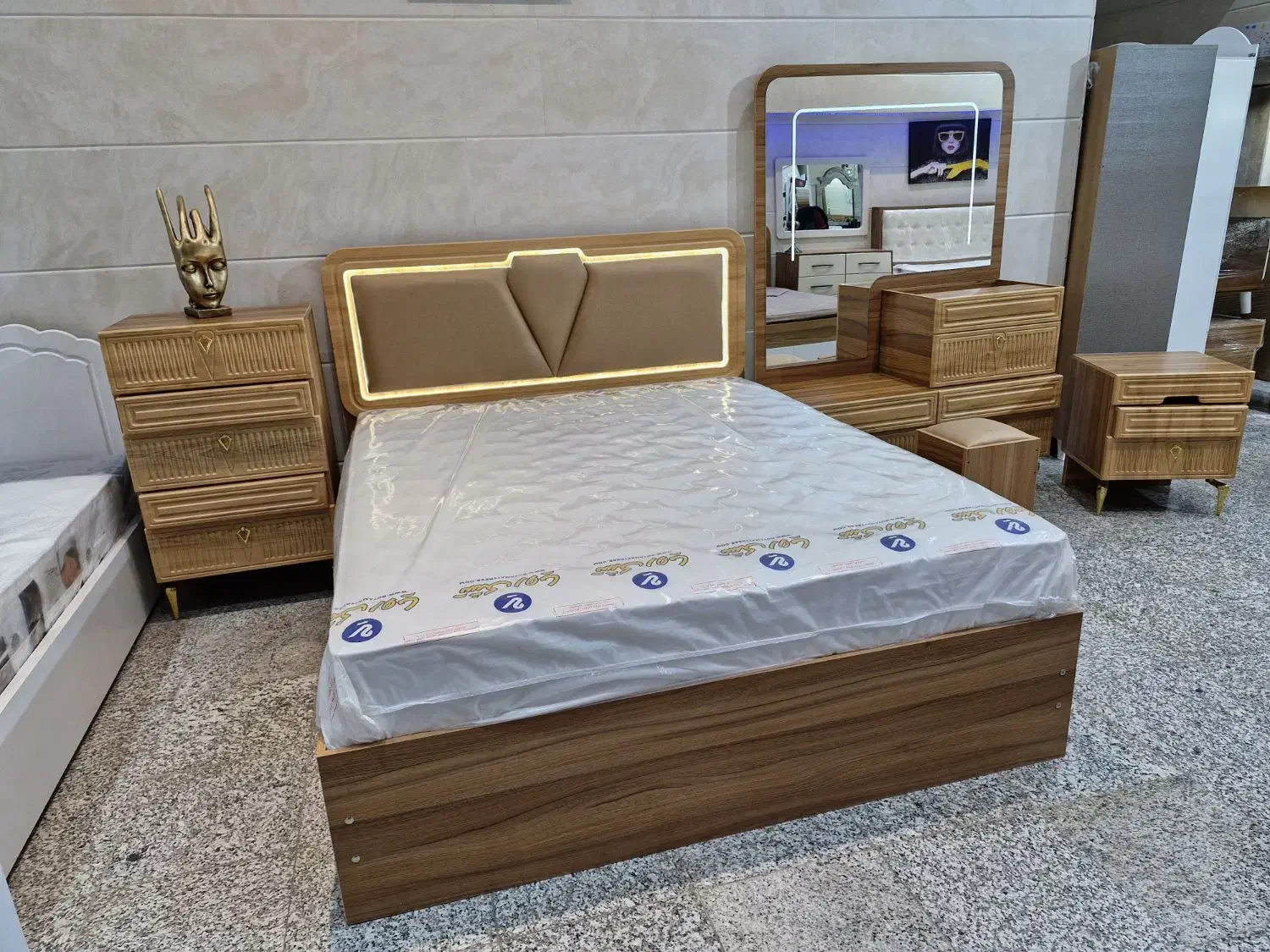 سرویس خواب روما|تخت و سرویس خواب|زنجان, |دیوار