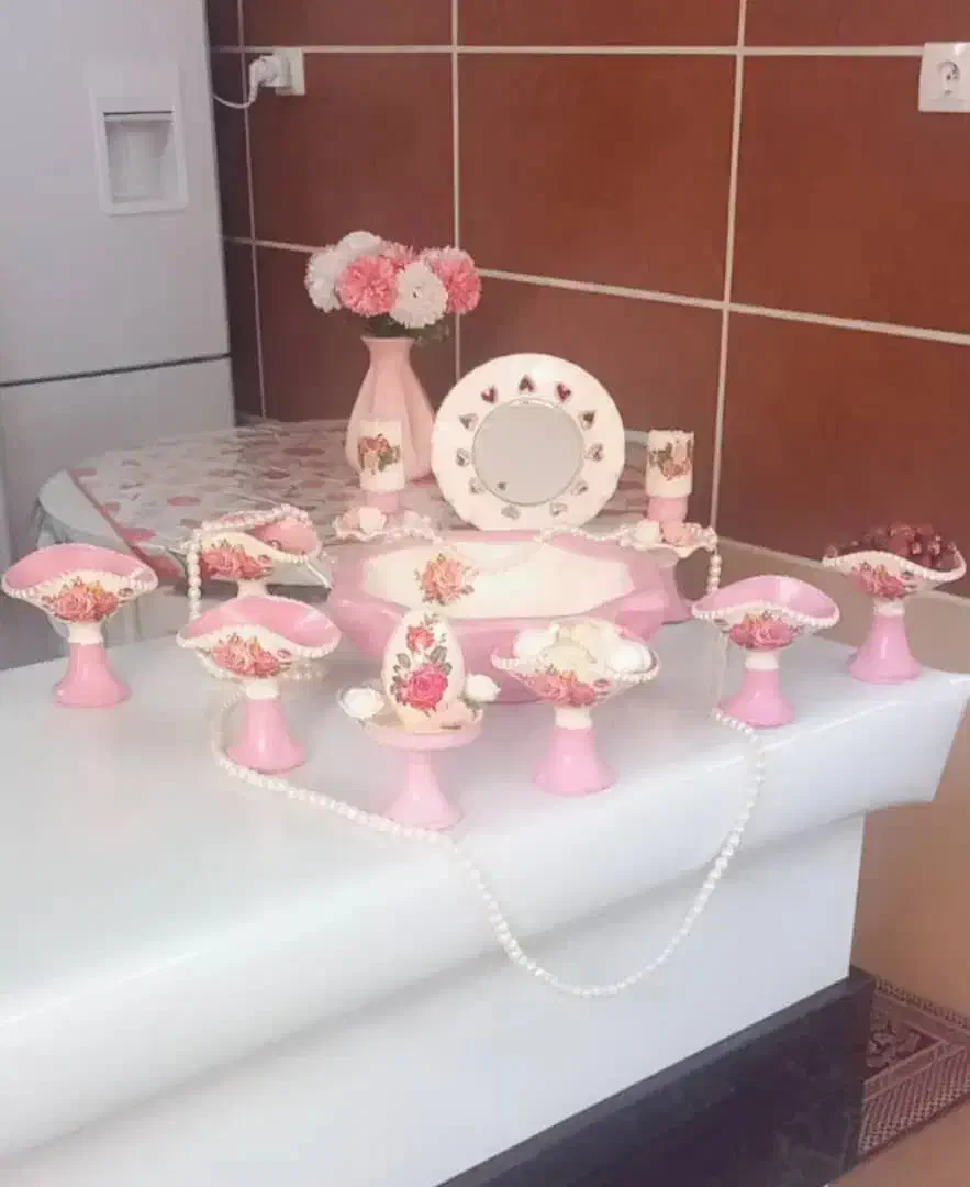 سفره هفت سین سفالی|صنایع دستی و سایر لوازم تزئینی|مرودشت, فرهنگ|دیوار