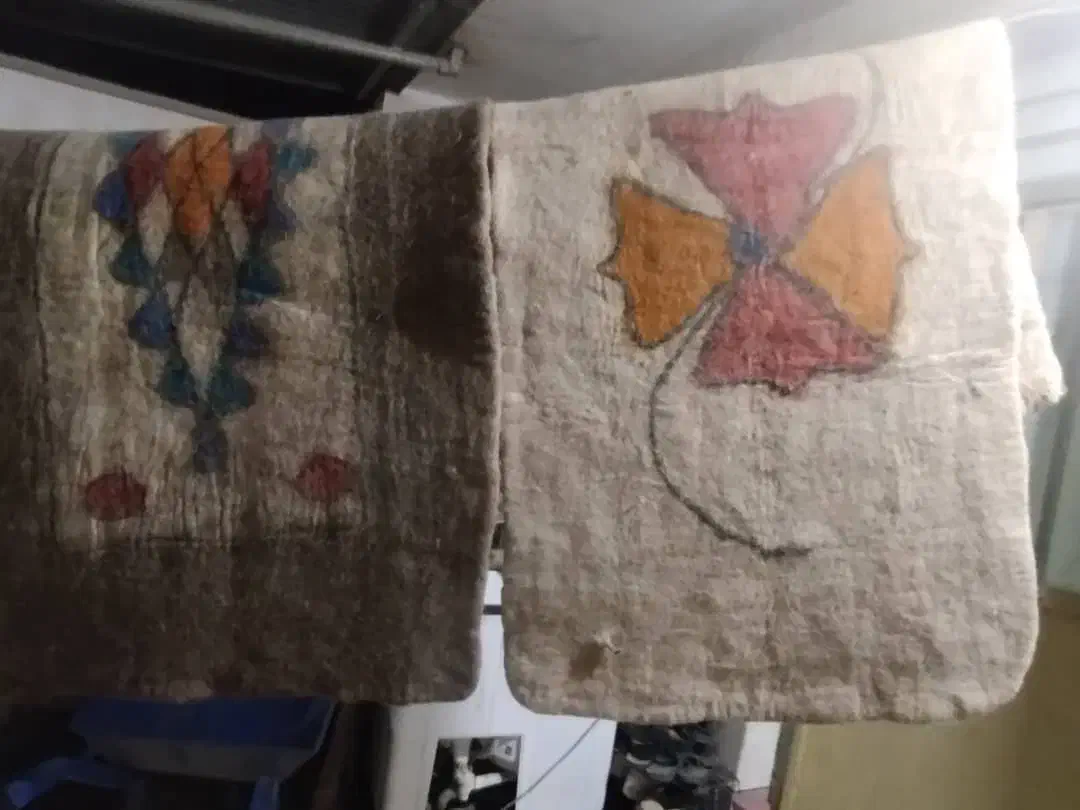 نمد نمده جاجیم دله قدیمی عتیقه|فرش|کارون, |دیوار