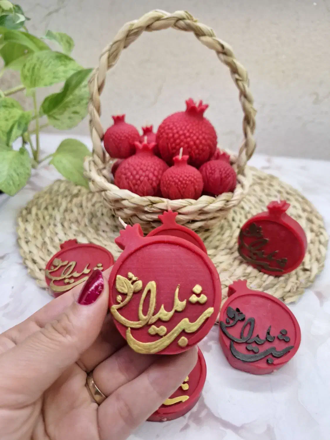 شمع یلدایی|صنایع دستی و سایر لوازم تزئینی|رشت, سلیمانداراب|دیوار