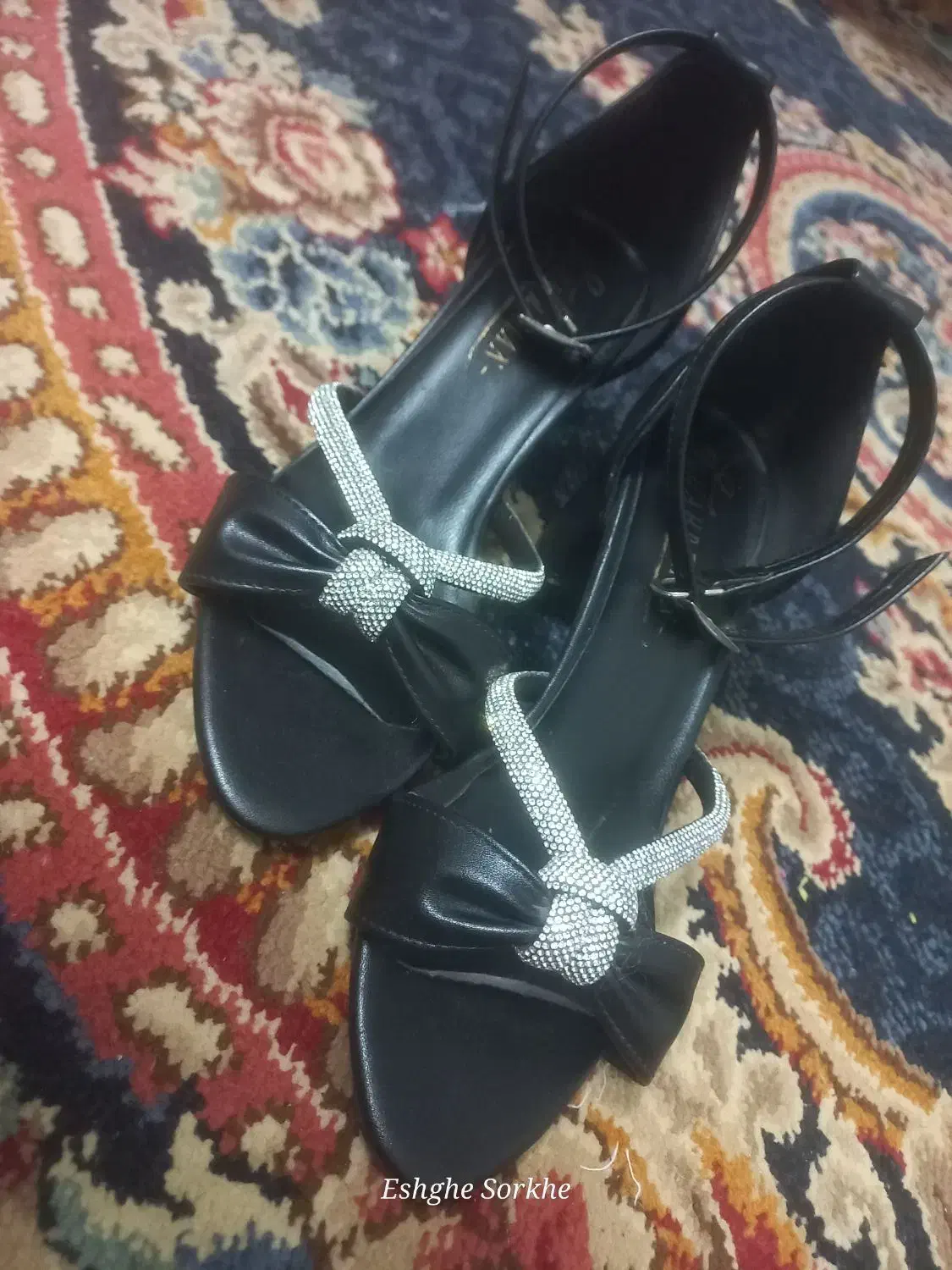 دو جفت  صندل مشکی نو|کیف، کفش، کمربند|یزد, |دیوار