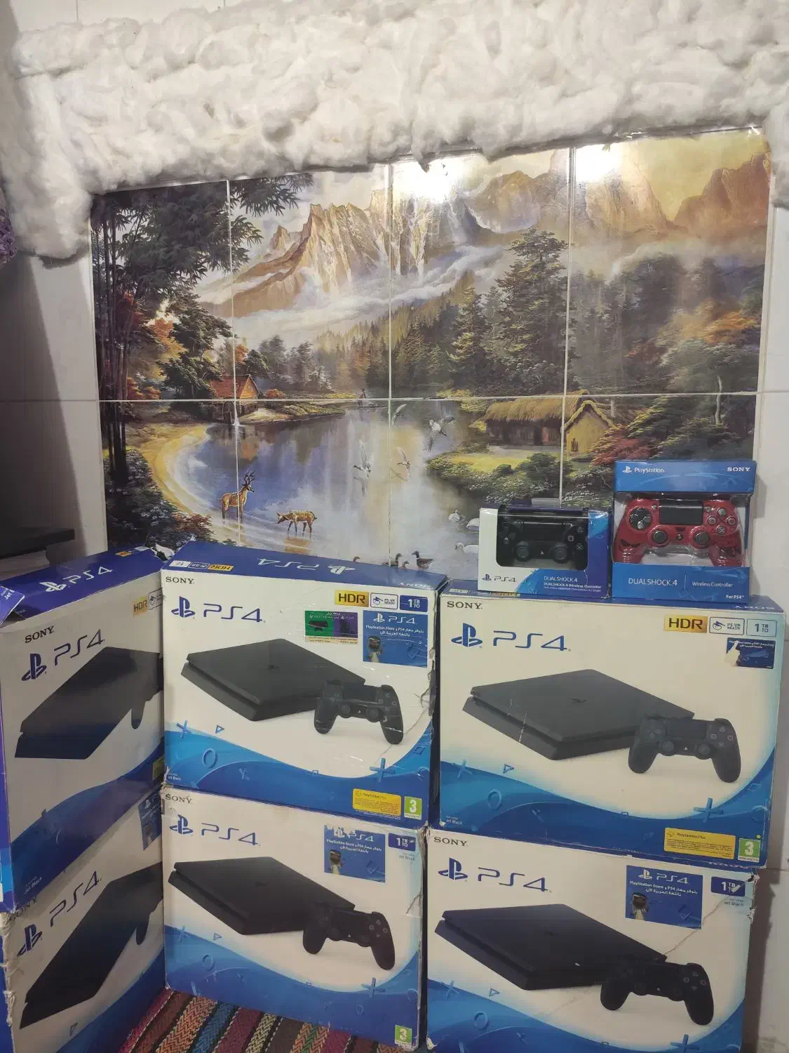 ps4 به تعداد ورژن نه و یازده با کارتن|کنسول، بازی ویدئویی و آنلاین|زاهدان, |دیوار
