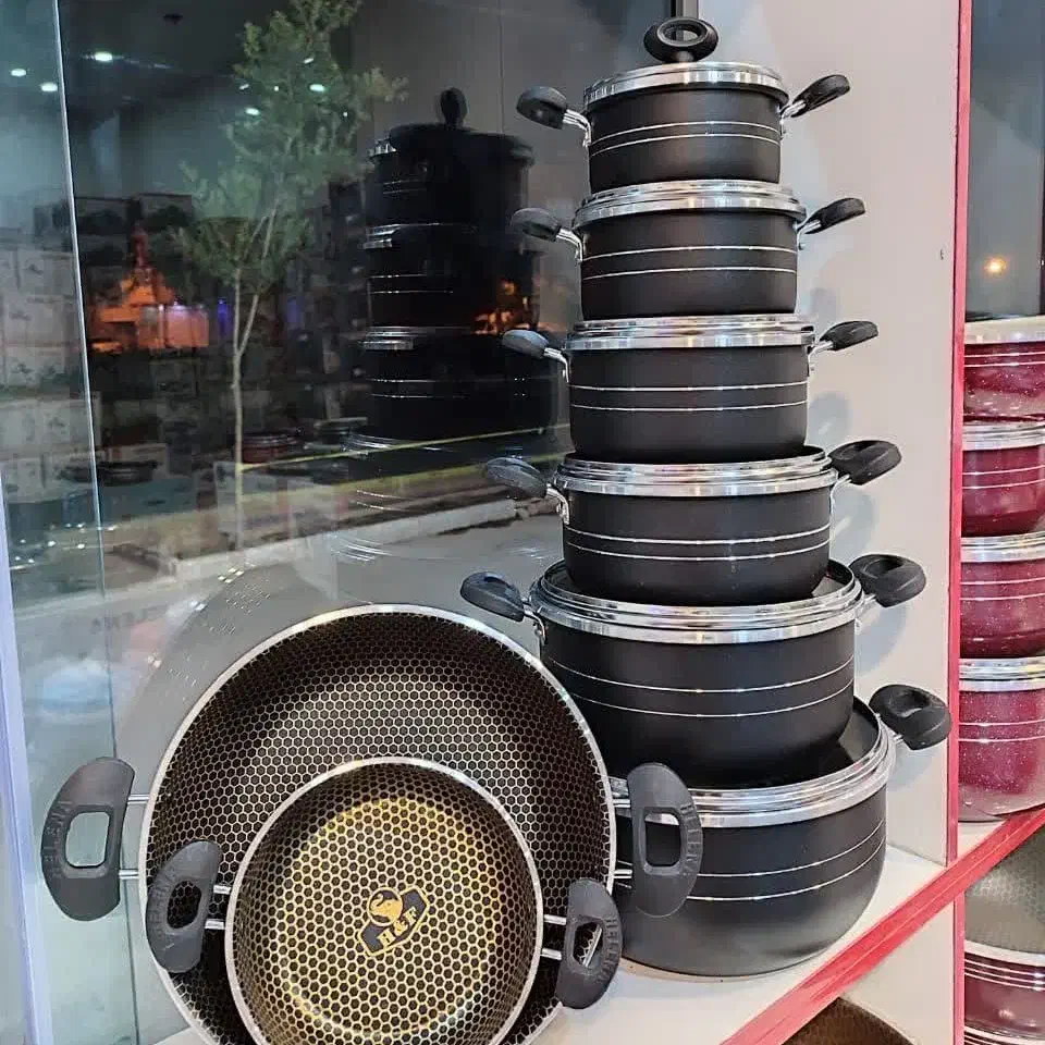 سرویس قابلمه ۱۴ پارچه اکبند(جمع کردن مغازه)|ظروف پختوپز|سنندج, |دیوار