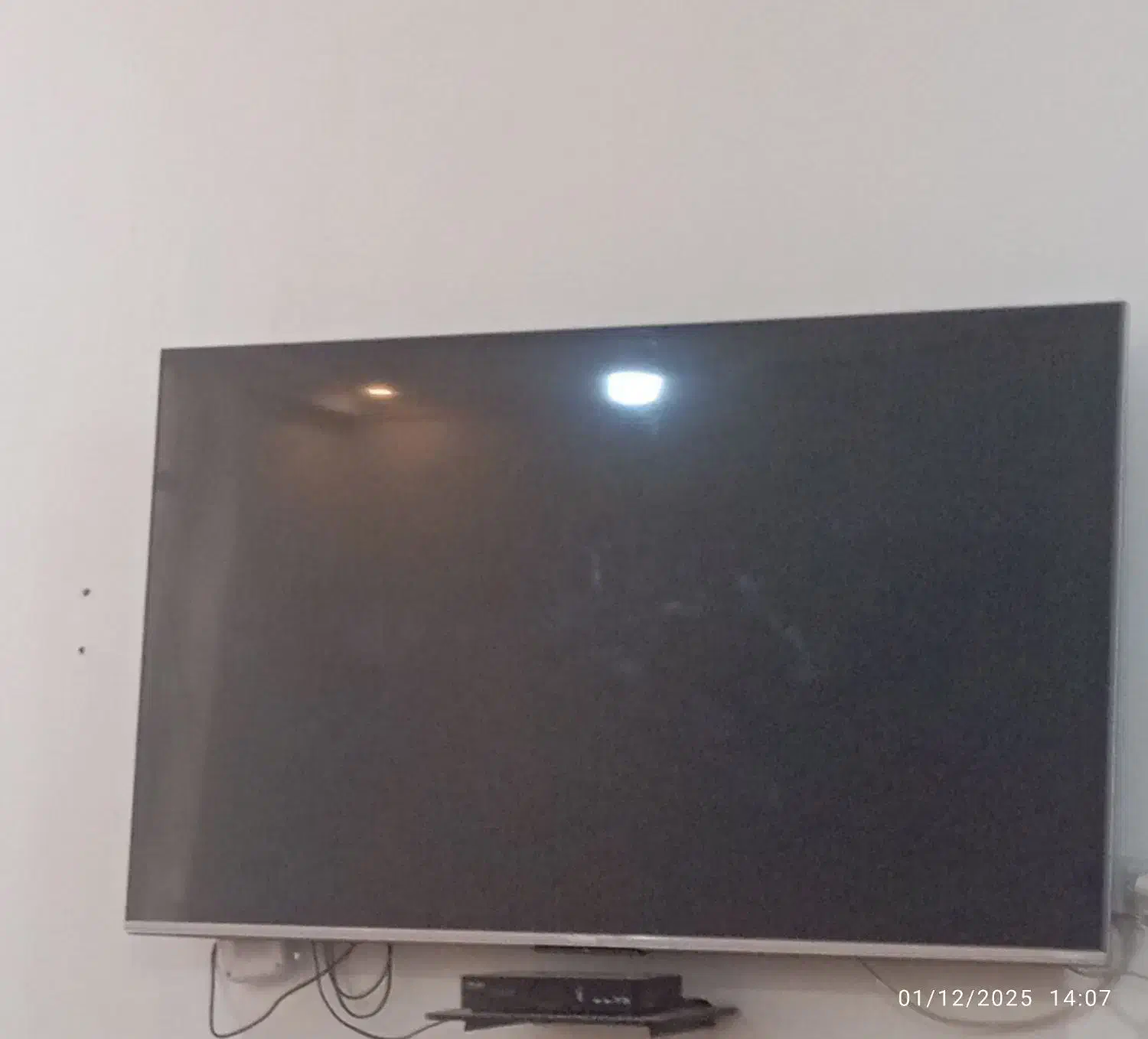 تلفزیون65 اینچ ضربه خورده|تلویزیون و پروژکتور|کرخه, |دیوار