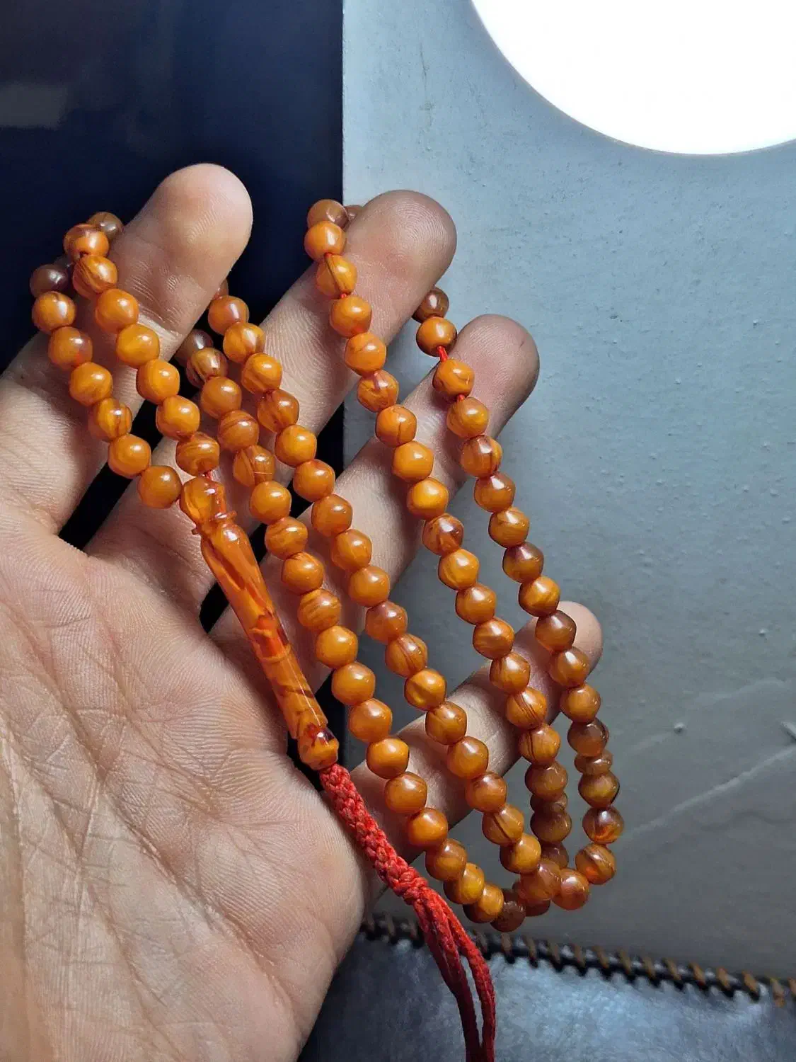 تسبیه  سایز 7 میل تراش استانبولی  بافت خورده و شیگ|کلکسیون اشیاء عتیقه|تهران, فلسطین (میدان انقلاب)|دیوار