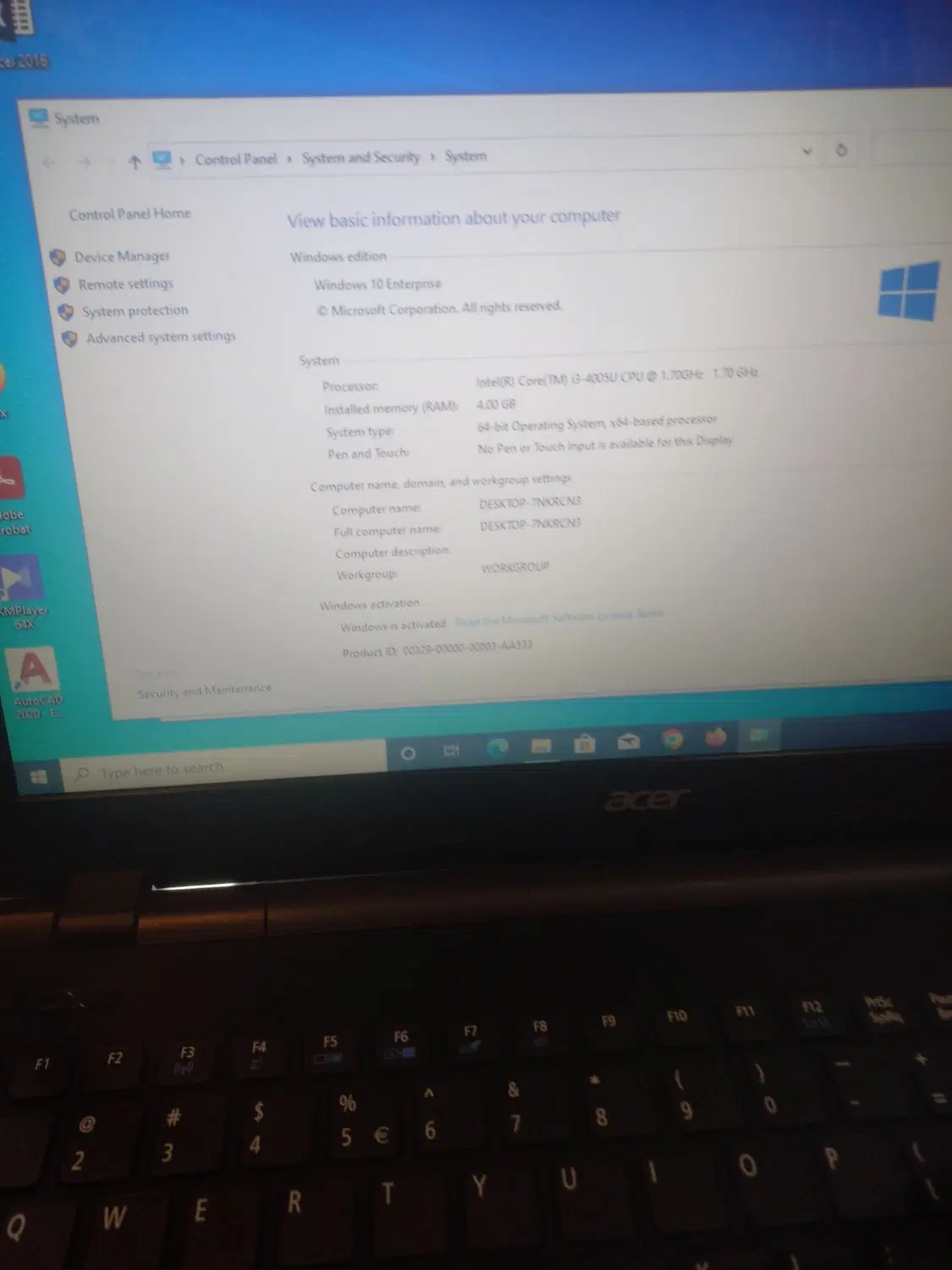 لپتاپ Acer|رایانه همراه|رشت, چله خانه|دیوار