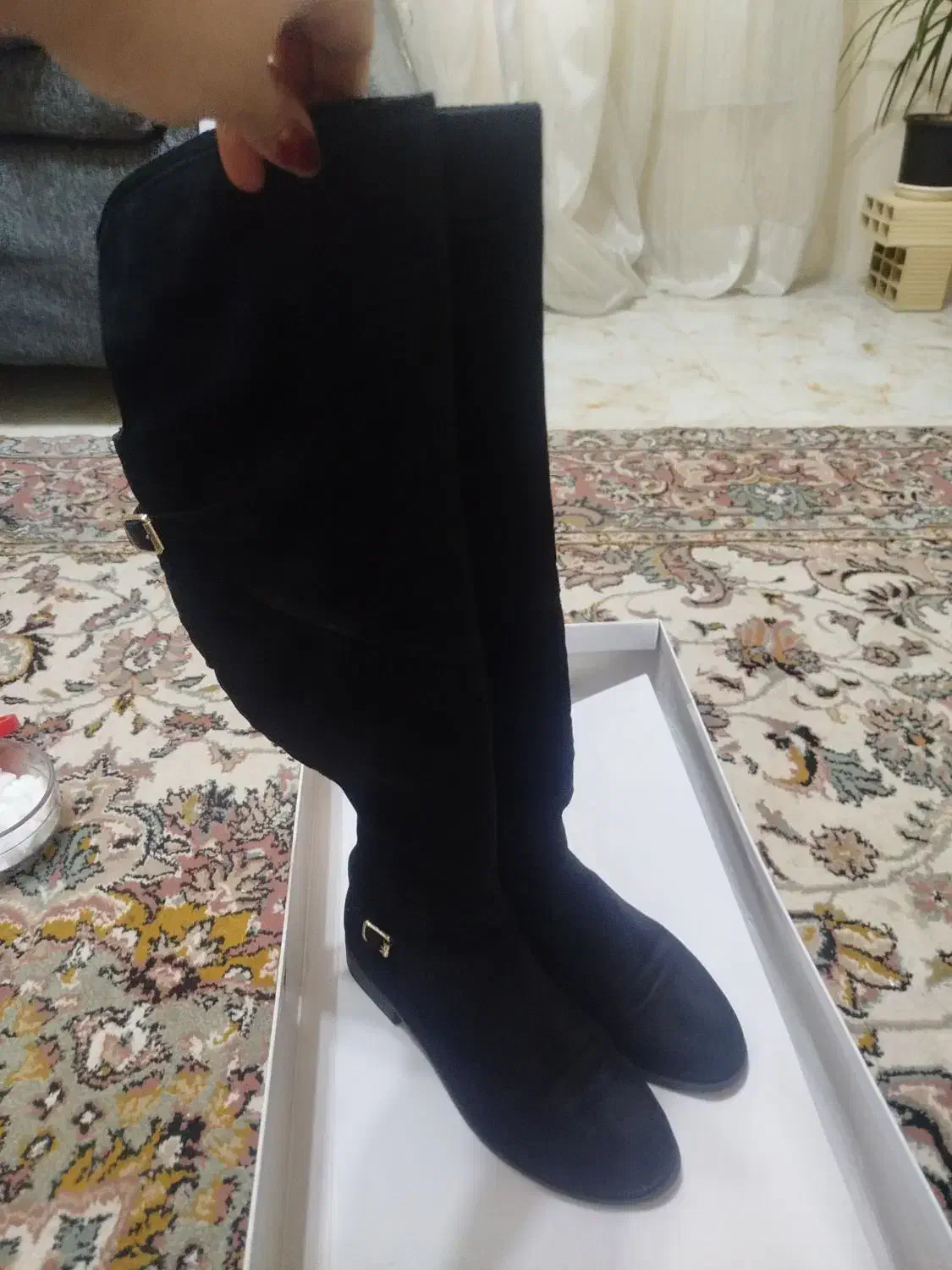 پوتین بلند جیر مشکی|کیف، کفش، کمربند|پرند, فاز ۶|دیوار