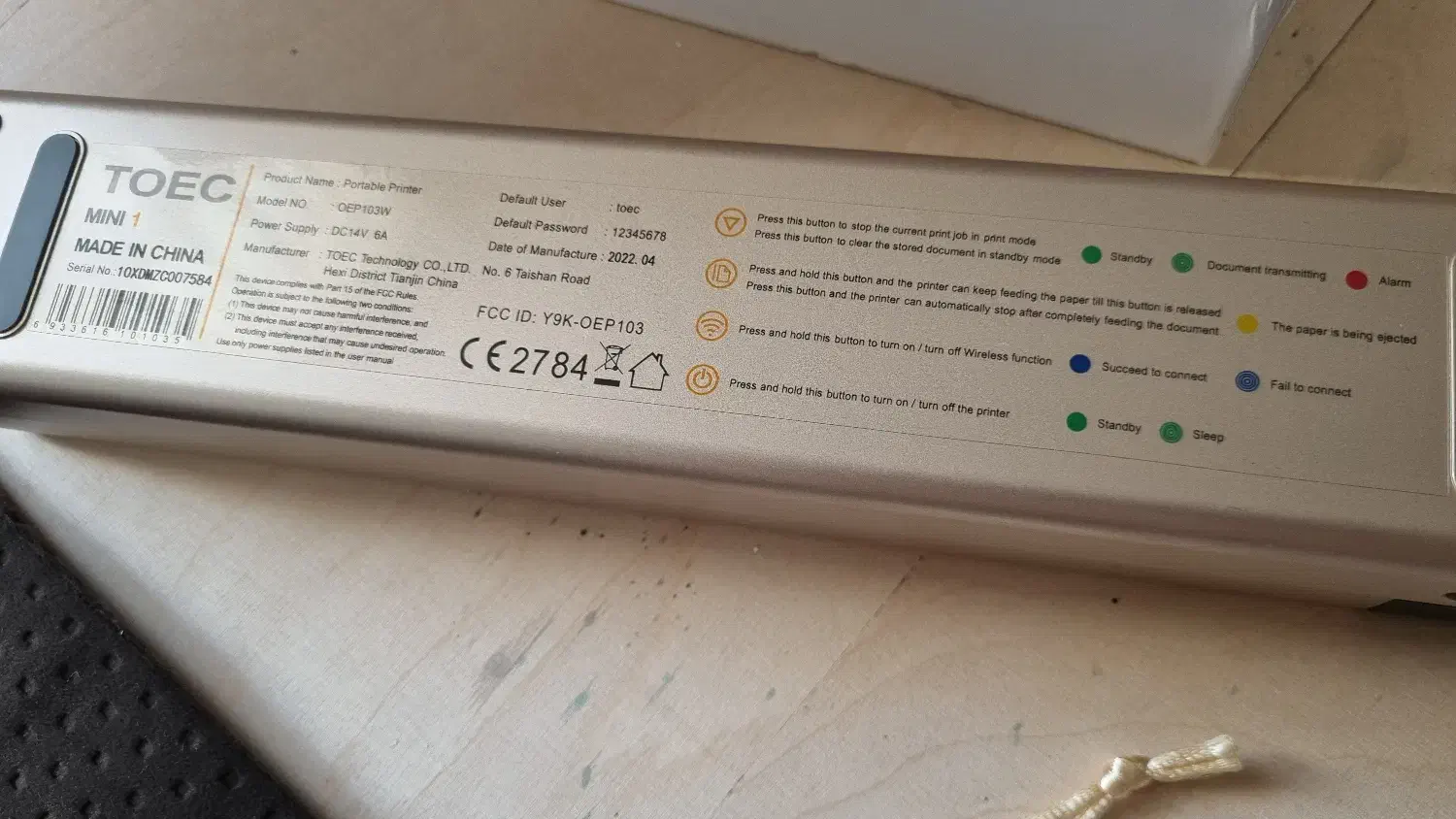 پرینتر حرارتی toec مناسب تتو|پرینتر، اسکنر، کپی، فکس|تهران, میدان ولیعصر|دیوار