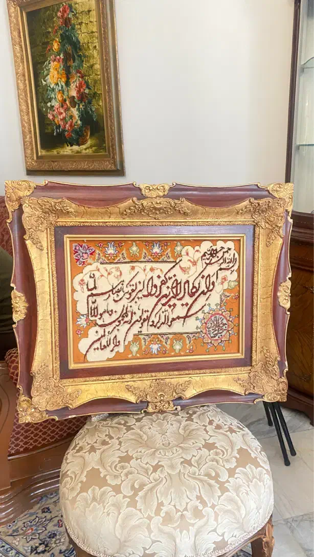 دوتخته تابلو فرش دستباف گل ابریشم|تابلو فرش|تهران, ونک|دیوار