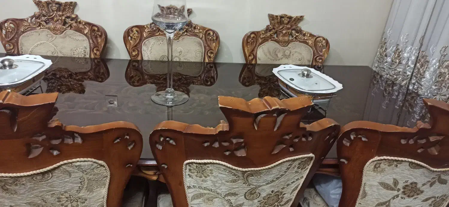 میز ناهار خوری 8نفره فرشته|میز و صندلی غذاخوری|مشهد, آزادشهر|دیوار