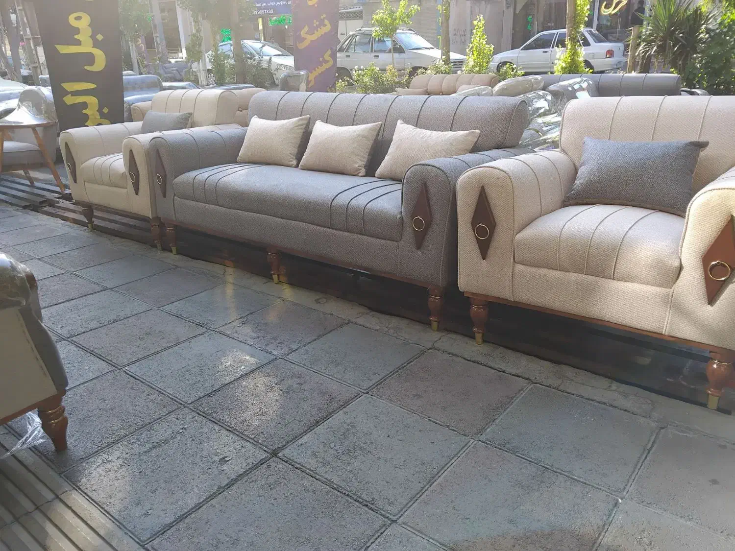 ست مبلمان هفت نفره|مبلمان خانگی و میز عسلی|الشتر, |دیوار