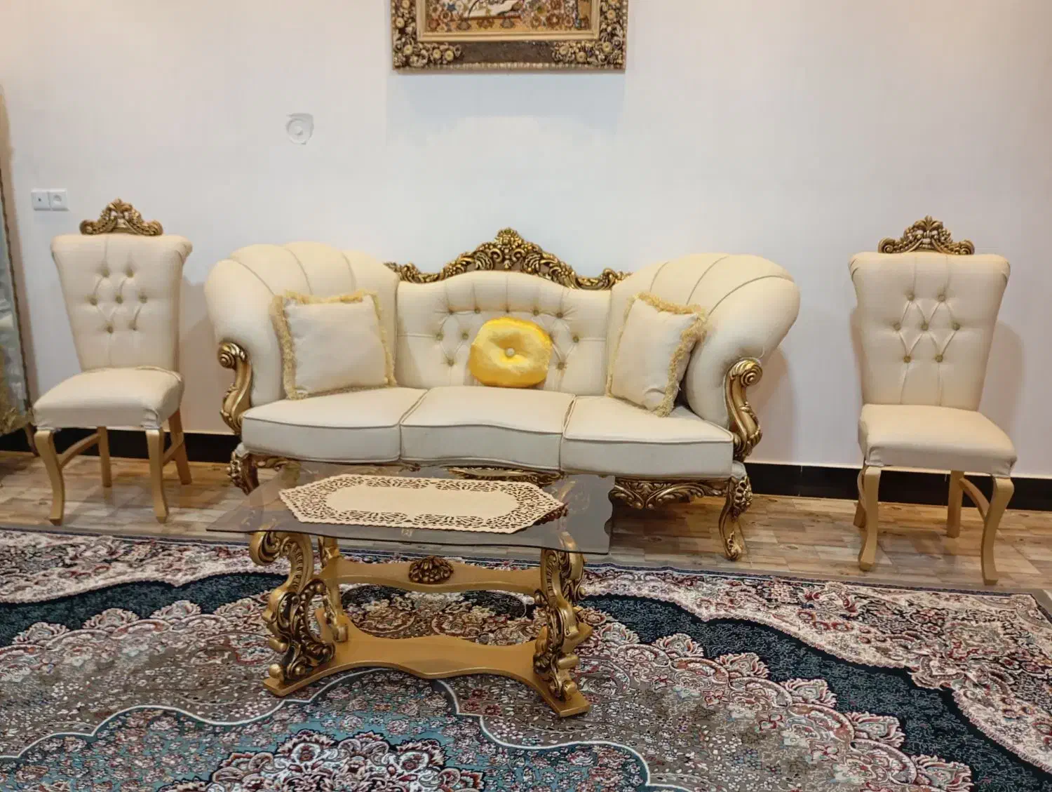 مبل ده نفره و میزغذا خوری|مبلمان خانگی و میز عسلی|الشتر, |دیوار