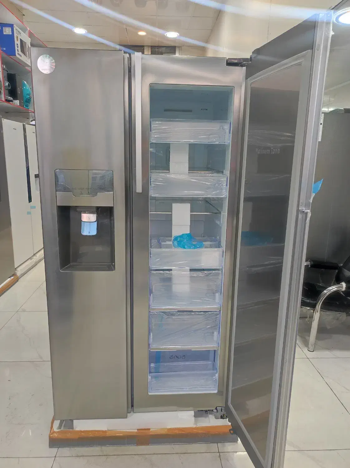 یخچال فریزر ساید بای ساید اسنوا ( gallery|یخچال و فریزر|شیراز, تحویلی|دیوار