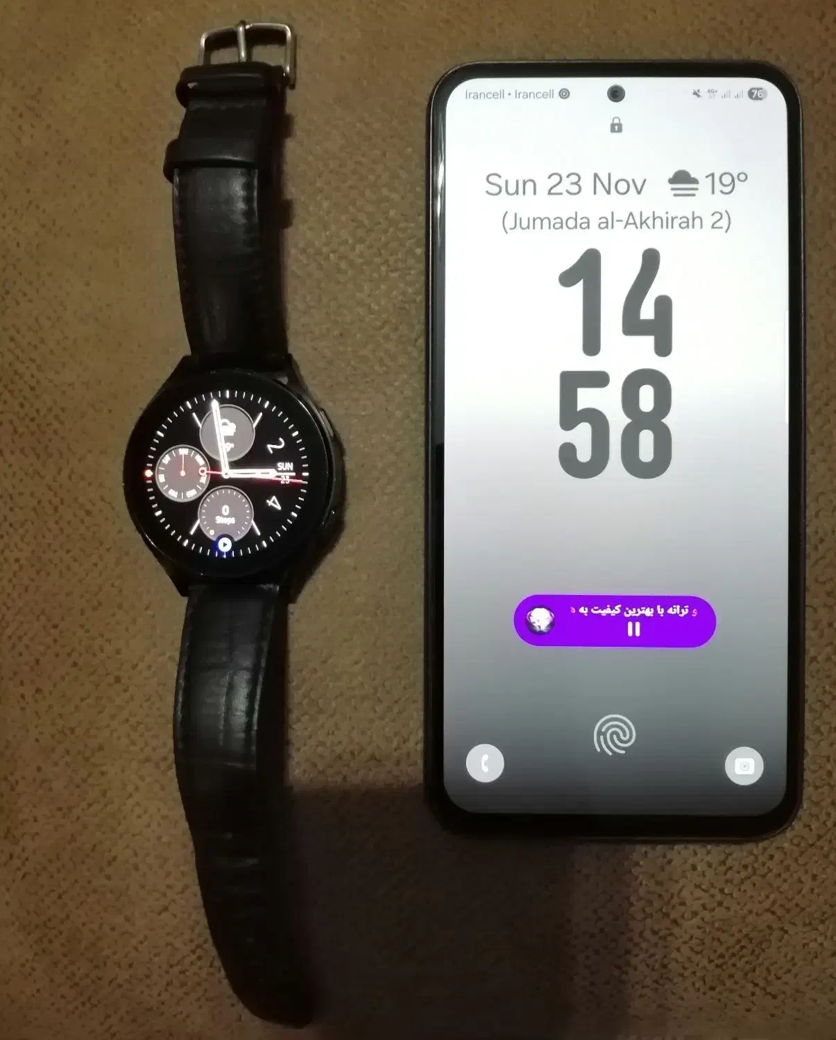 گوشی a54 سامسونگ و گلکسی واچ ۴|موبایل|تهران, ستارخان|دیوار