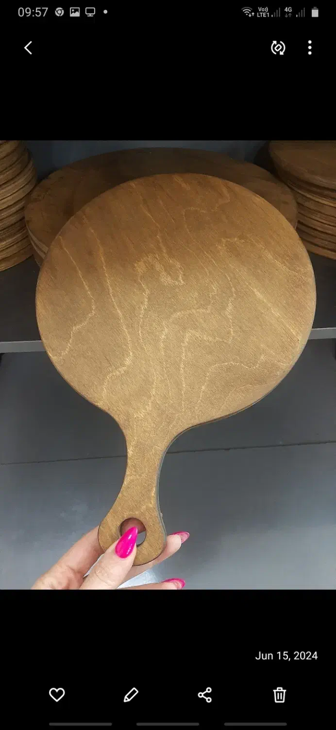 ظرف چوبی زیر پیتزا،باکس موتور|ظروف سرو و پذیرایی|مشگین شهر, |دیوار