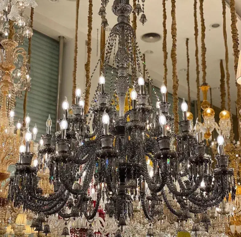 لوستر ۶ شاخه کریستال|لوستر و چراغ آویز|بجنورد, |دیوار