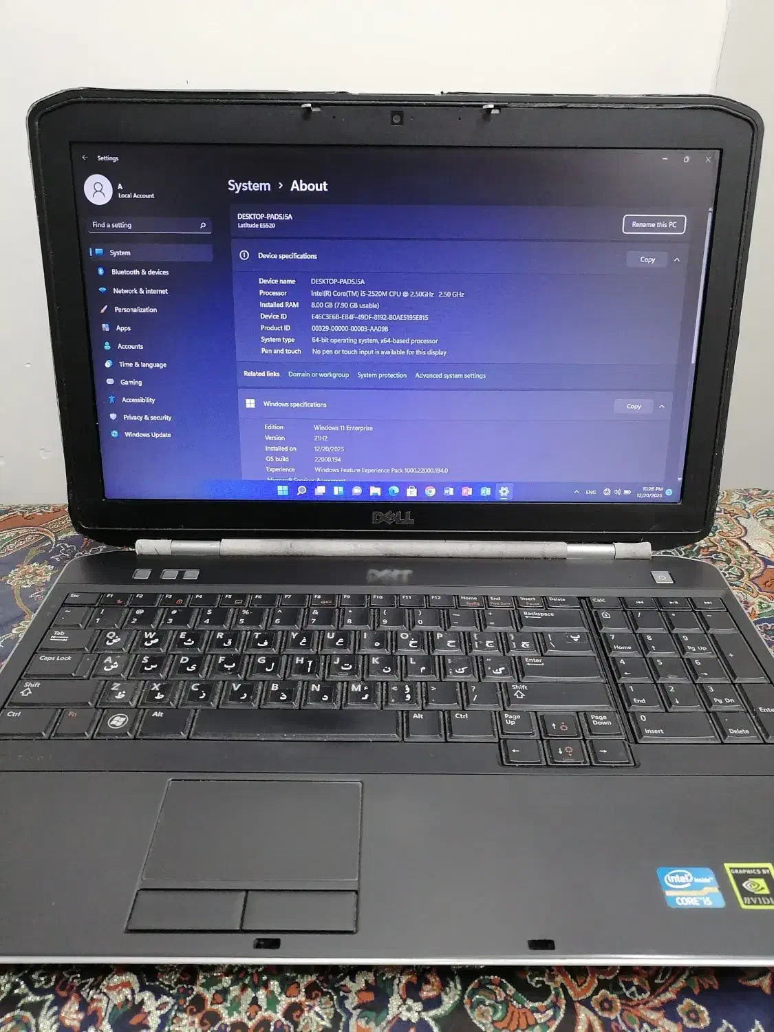 لپتاپ دل قوی و تمیز|رایانه همراه|اصفهان, شاه پسند|دیوار